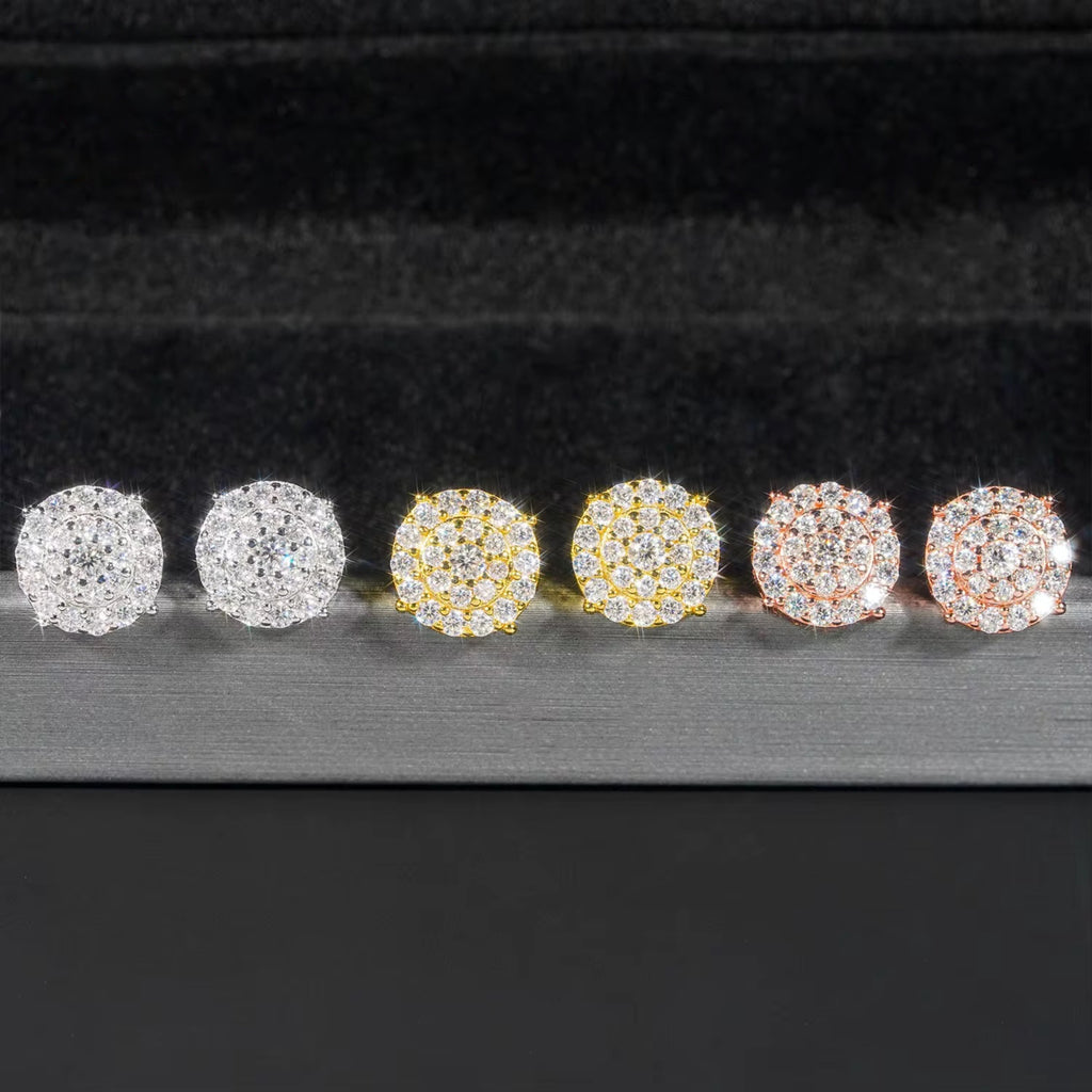 10mm Circle Stud Earrings