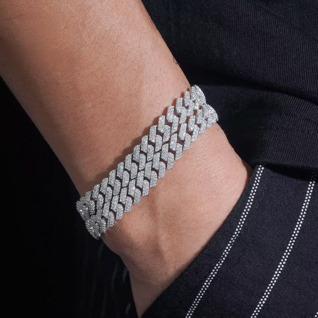 8mm Iced Cuban Link Bracelet
