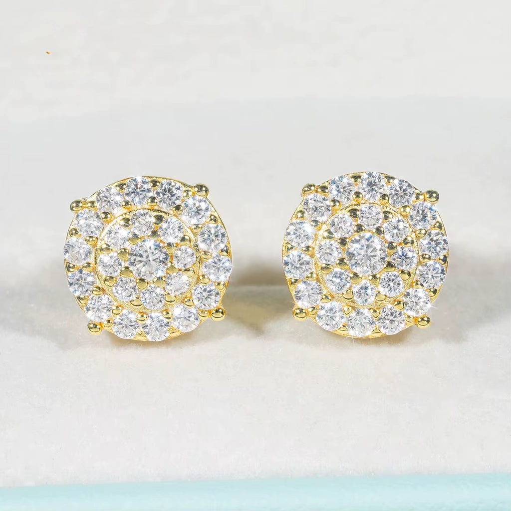 10mm Circle Stud Earrings