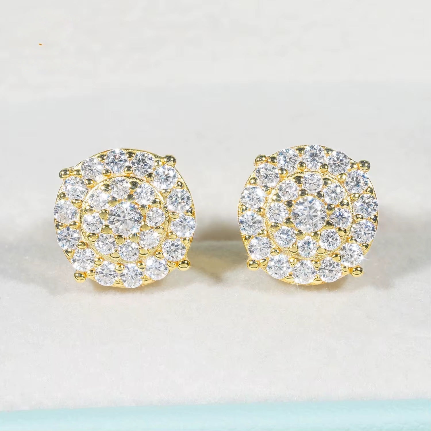 10mm Circle Stud Earrings