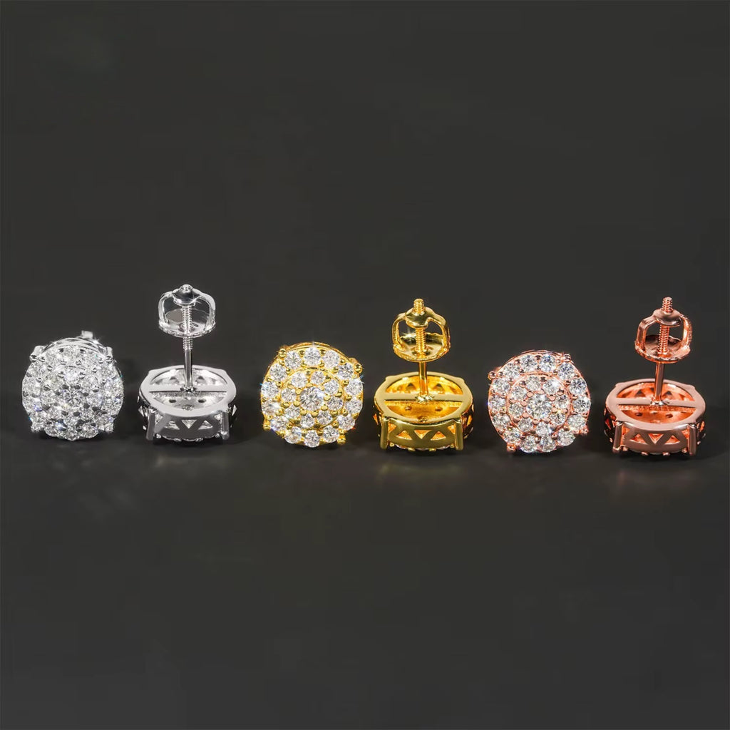 10mm Circle Stud Earrings