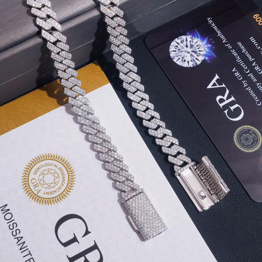 8mm Iced Cuban Link Bracelet